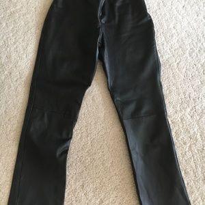 Ladies Leather & Lined Pants Size 6